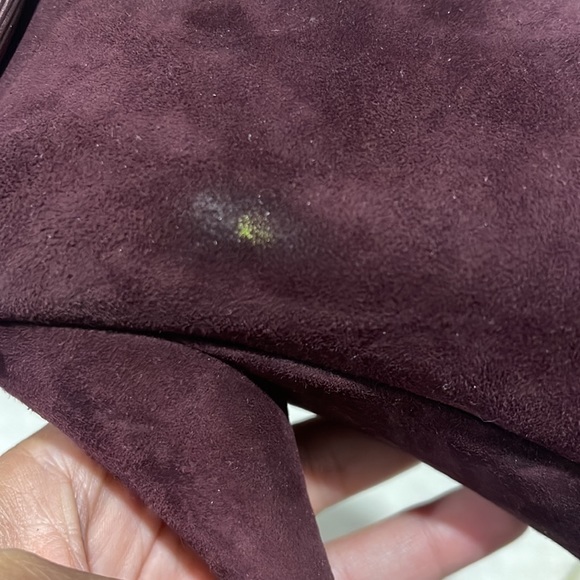 Authentic Vera Wang Royce Peep Toe Purple Booties w/ Ankle Bow | Size 36.5 EU - Picture 12 of 12